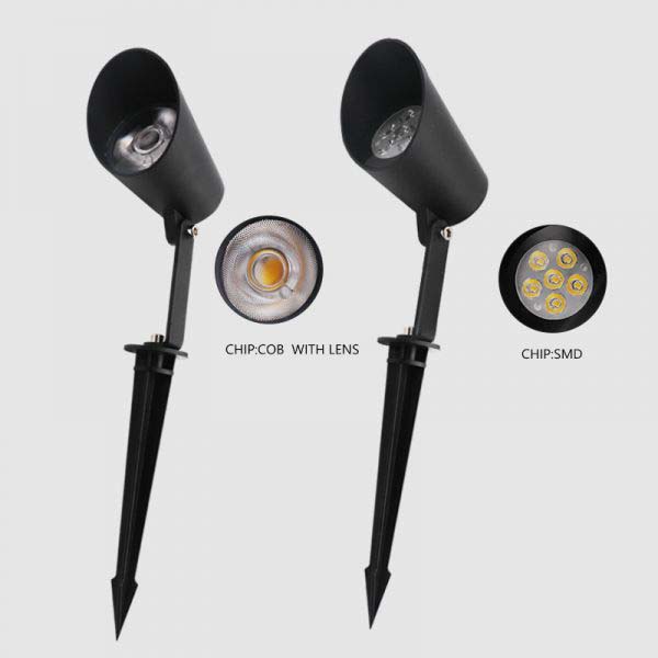 Landscape Lighting Satin Black Cast Spot Light3